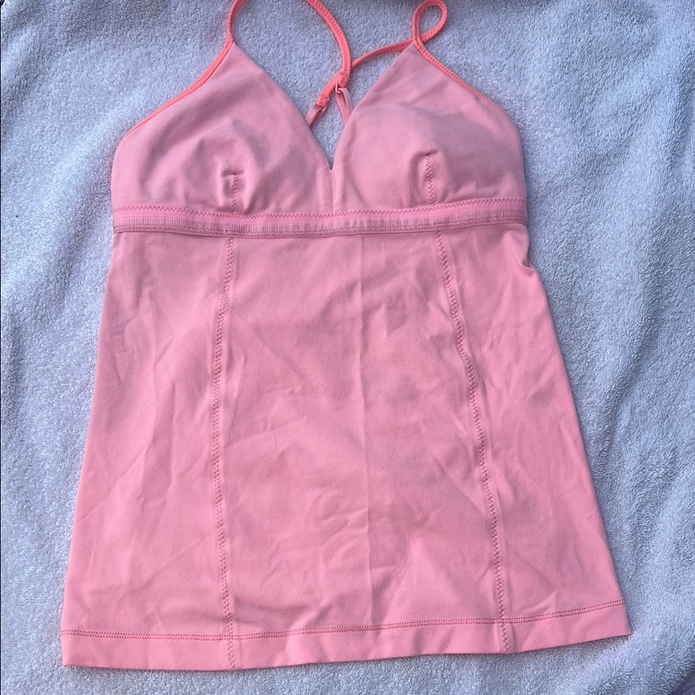 lululemon athletica coral Pink Cami tank